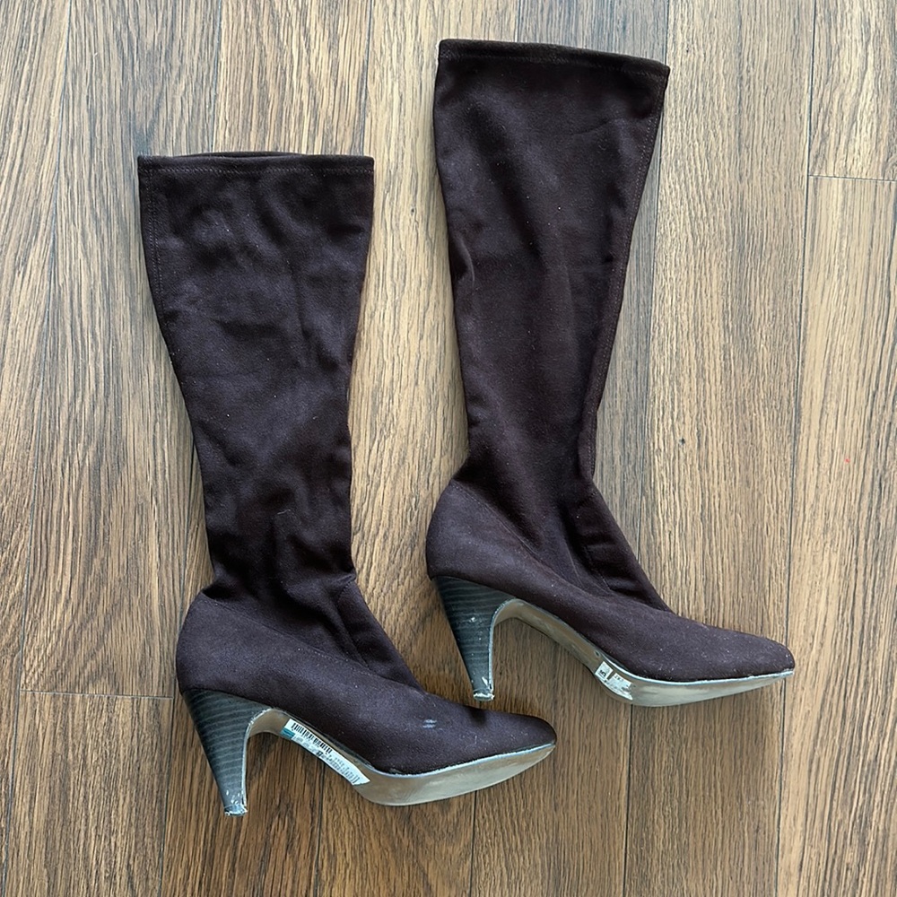 Marks and Spencer suede heeled boots